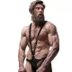 FETISH SUBMISSIVE ATTITUDE – V-alakú férfi hám, 100% vegán bőr, állítható