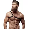 FETISH SUBMISSIVE ATTITUDE – Keresztpántos férfi vállhám, vegán bőr, állítható
