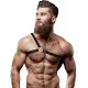 FETISH SUBMISSIVE ATTITUDE – Keresztpántos férfi vállhám, vegán bőr, állítható