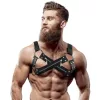 FETISH SUBMISSIVE ATTITUDE – Férfi mellhám, keresztezett, cipzárral, állítható