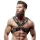 FETISH SUBMISSIVE ATTITUDE – Férfi mellhám szegecsekkel, vegán bőrből, fekete, univerzális méret