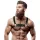 FETISH SUBMISSIVE ATTITUDE – Bulldog férfi mellkasi hám, vegán bőr, M/L