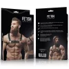 FETISH SUBMISSIVE ATTITUDE – Bulldog férfi mellkasi hám, vegán bőr, M/L