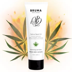   BRUMA – Cannabis aromájú melegítő hatású vízbázisú síkosító kendermagolajjal, 100 ml