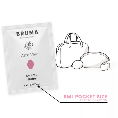 BRUMA – Aloe Vera vízbázisú síkosító gél édes aromával, 6 ml