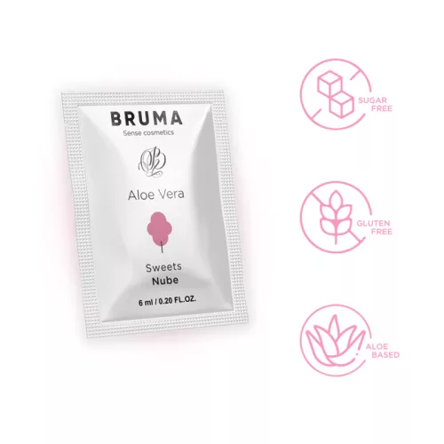 BRUMA – Aloe Vera vízbázisú síkosító gél édes aromával, 6 ml