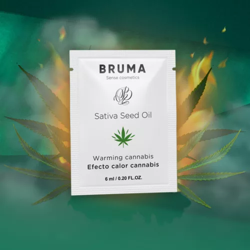 BRUMA – Cannabis aromájú melegítő hatású vízbázisú síkosító kendermagolajjal, 6 ml