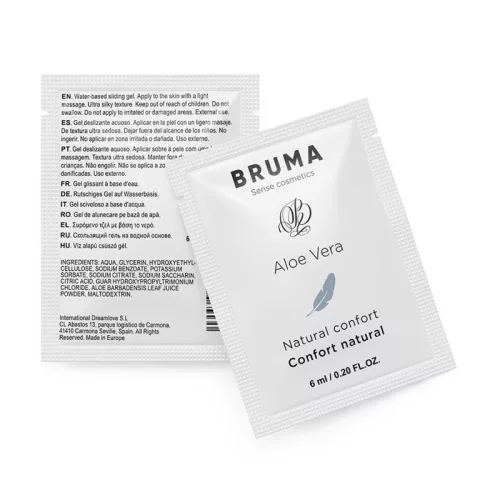 BRUMA – Aloe Vera vízbázisú síkosító gél, illatmentes, 6 ml