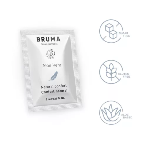 BRUMA – Aloe Vera vízbázisú síkosító gél, illatmentes, 6 ml