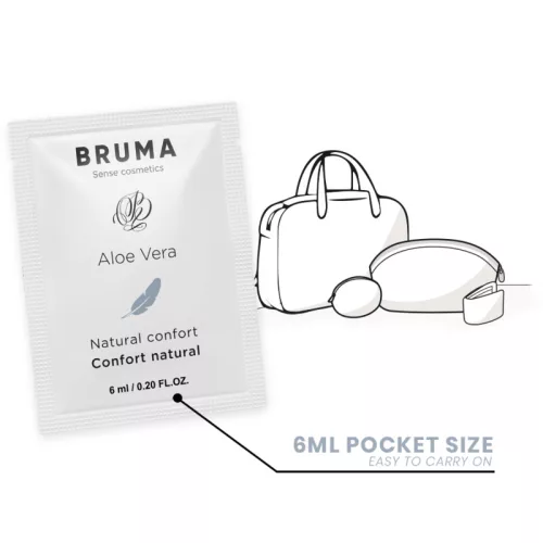 BRUMA – Aloe Vera vízbázisú síkosító gél, illatmentes, 6 ml