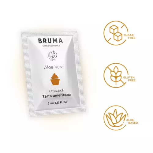 BRUMA – Aloe Vera vízbázisú síkosító gél muffin aromával, 6 ml