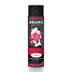   BRUMA – Premium 3 az 1-ben melegítő masszázsolaj, eper ízű, 100 ml