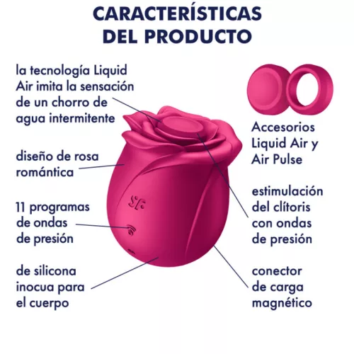 SATISFYER – Pro 2 Classic Blossom léghullámos csiklóizgató, újratölthető