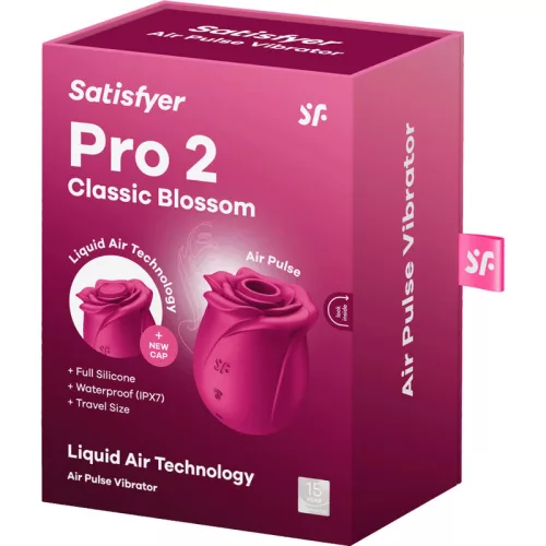 SATISFYER – Pro 2 Classic Blossom léghullámos csiklóizgató, újratölthető