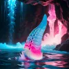 EPIC - Phorcys  kék csápos szilikon dildó, kis méretű