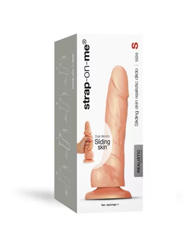 STRAP-ON-ME – Élethű dildó, S méret, natúr