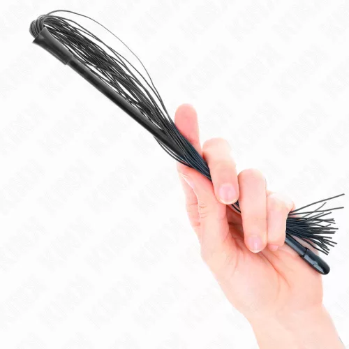KINK – Szilikon intim ostor, 60 cm, fekete