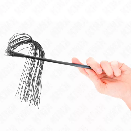 KINK – Szilikon intim ostor, 60 cm, fekete