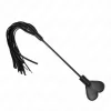 KINK – Szív alakú paskoló ostor véggel, 35 cm, fekete