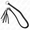 KINK – Kígyó ostor gyűrűs markolattal, 65 cm, fekete