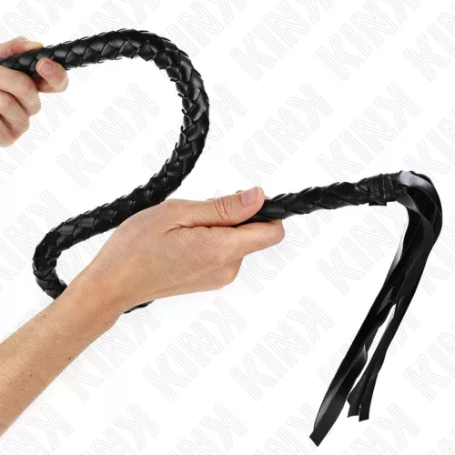 KINK – Kígyó ostor gyűrűs markolattal, 65 cm, fekete