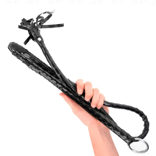KINK - Hosszú fényes PVC ostor, 138 cm