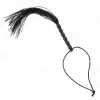 KINK – Mini szilikon ostor gyöngyökkel, 26 cm, fekete