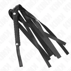 KINK - Széles szálú fekete ostor, 48,5 cm