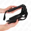 KINK - Széles szálú fekete ostor, 48,5 cm