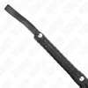 KINK - Széles szálú fekete ostor, 48,5 cm