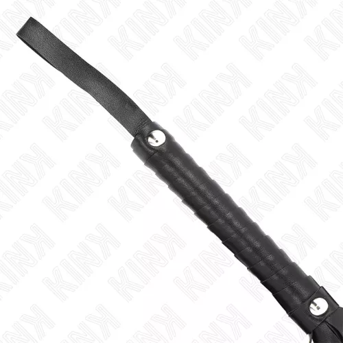 KINK - Széles szálú fekete ostor, 48,5 cm