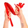KINK - Széles szálú piros ostor, 48,5 cm