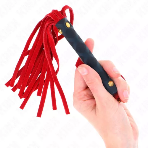 KINK - Mini piros velúr ostor, 30 cm