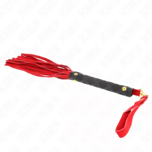 KINK - Mini piros velúr ostor, 30 cm