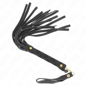 KINK - Mini fekete velúr ostor, 30 cm