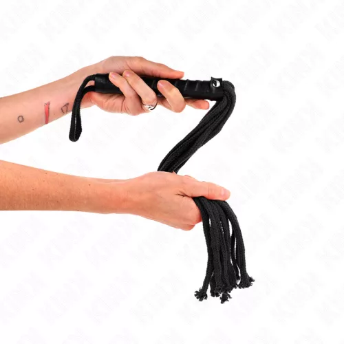 KINK - Fekete fonott ostor, 56 cm