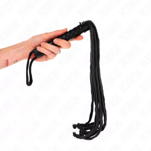 KINK - Fekete fonott ostor, 56 cm