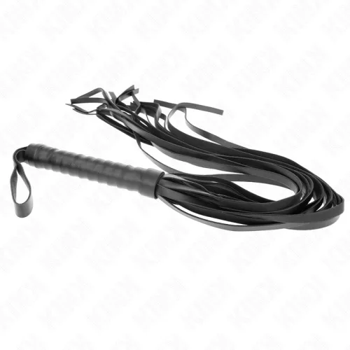 KINK - Fekete rövid nyelű, hosszú farkú ostor, 70 cm