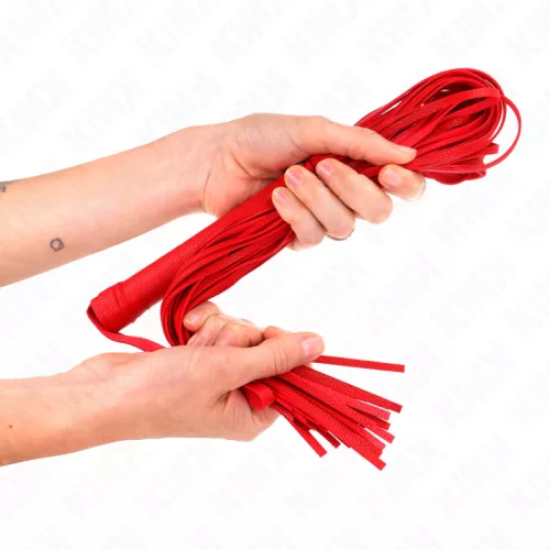 KINK – Piros, puha PVC ostor, 70 cm