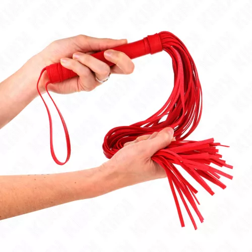 KINK – Piros, puha PVC ostor, 70 cm