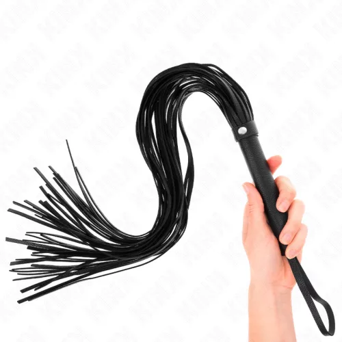 KINK - Fekete puha PVC ostor, 70 cm