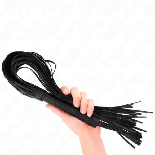 KINK - Fekete puha PVC ostor, 70 cm