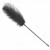 KINK – Fekete strucctollas érzéki csiklandozó, 19 cm
