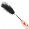 KINK – Fekete strucctollas érzéki csiklandozó, 19 cm