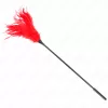KINK – Érzéki tollas csiklandozó pálca, 45 cm, piros