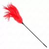 KINK – Érzéki tollas csiklandozó pálca, 45 cm, piros