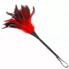 KINK – Piros, szarv formájú tollas érzéki csiklandozó, 36 cm