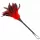KINK – Piros, szarv formájú tollas érzéki csiklandozó, 36 cm