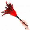 KINK – Piros, szarv formájú tollas érzéki csiklandozó, 36 cm