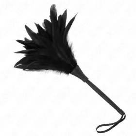 KINK – Fekete toll csiklandozó, 36 cm